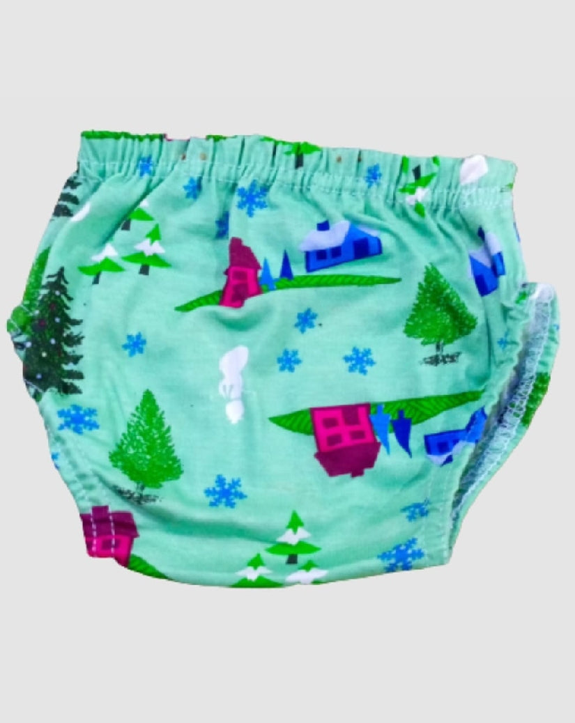 Pack of 6 Soft Cotton Chaddi Baby Panties With Elastic Waist