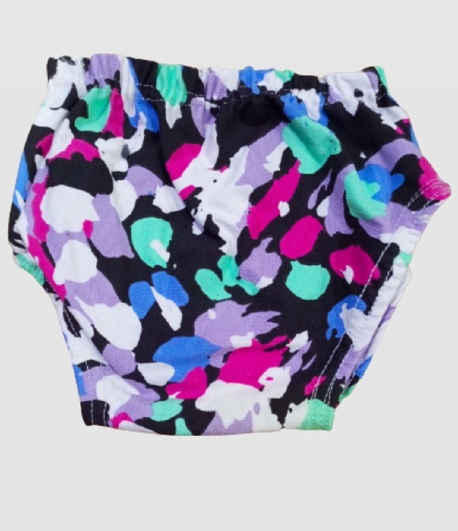 Pack of 12 Soft Cotton Chaddi Baby panties With Elastic Waist in Random Colors
