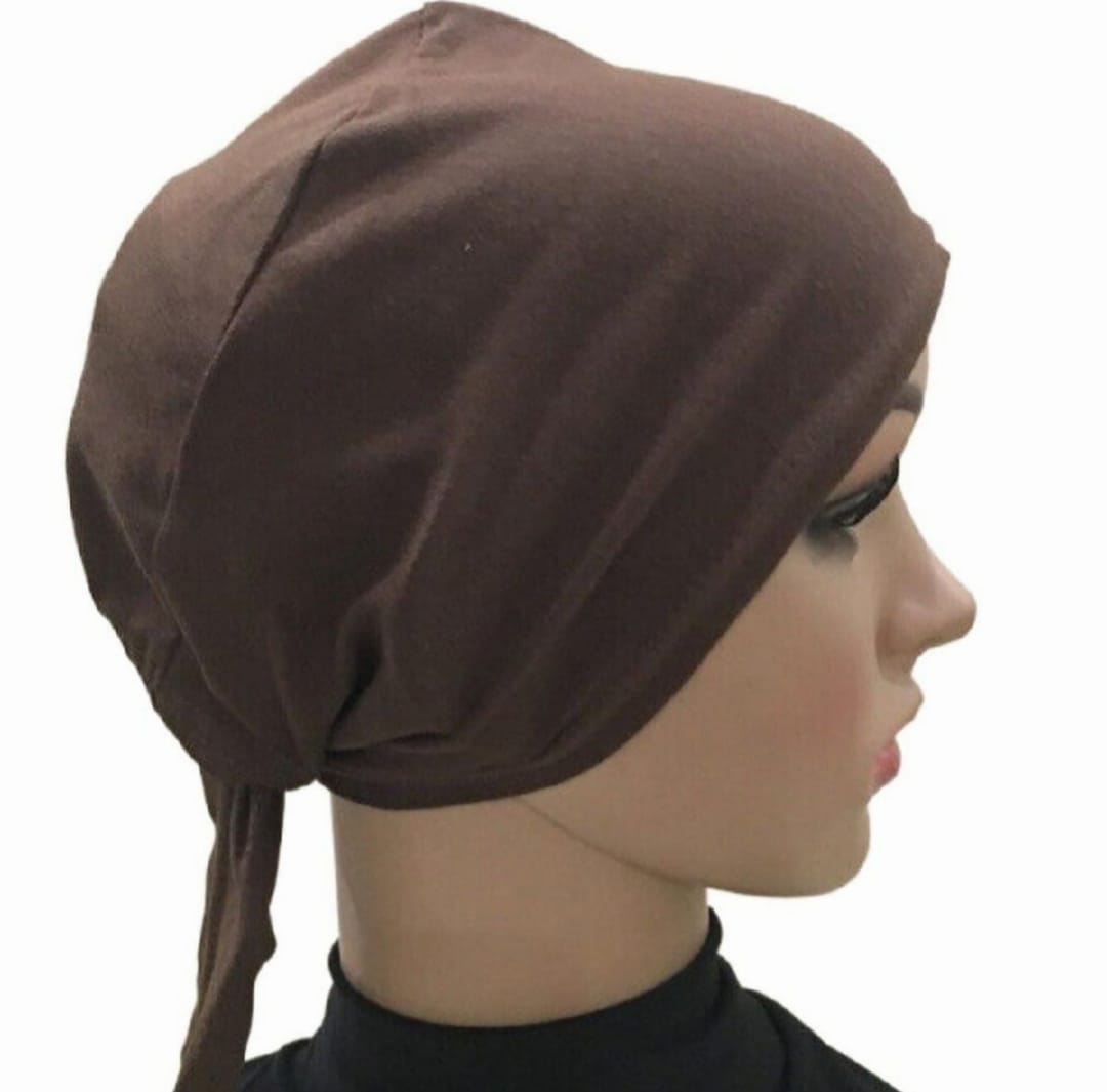 Pack of 4 Tie Hijab Cap For Girls and Women,s With Soft and Comfortable febric