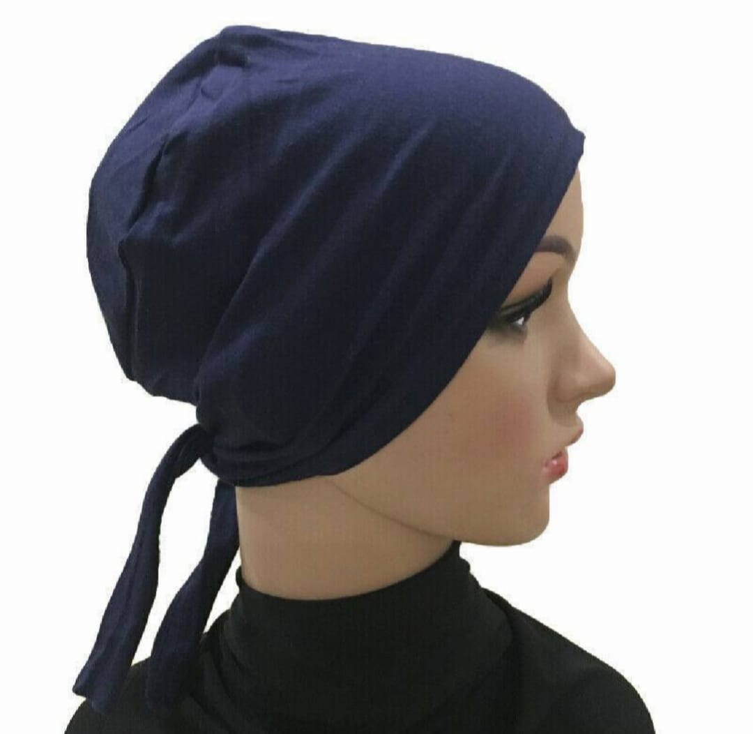 Pack of 4 Tie Hijab Cap For Girls and Women,s With Soft and Comfortable febric