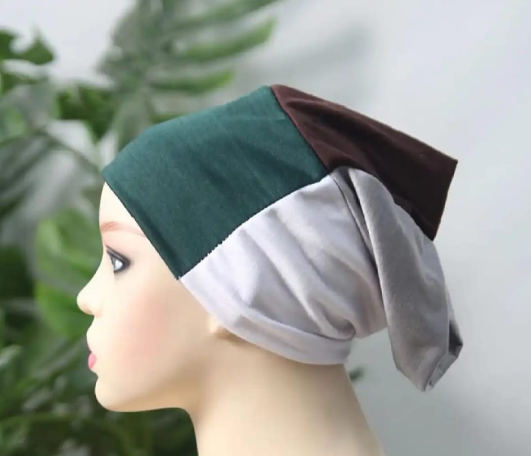 Pack of 1( 4 in 1 ) Muslim hijab cap -Womens 4 in 1 hijab cap in different colors