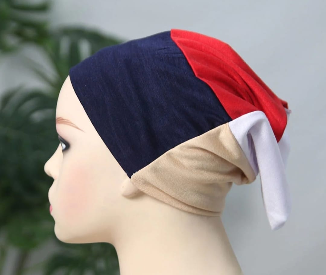 Pack of 1( 4 in 1 ) Muslim hijab cap -Womens 4 in 1 hijab cap in different colors