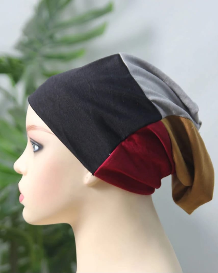 Pack of 1( 4 in 1 ) Muslim hijab cap -Womens 4 in 1 hijab cap in different colors