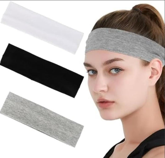 Pack of 4 Head Band Supports head band elastic head band for Unisex with high Elasticity and high quality